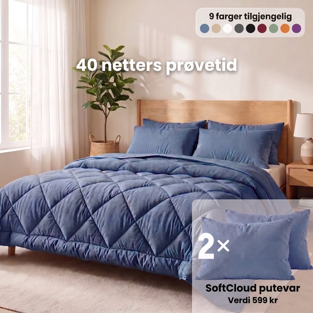 LettSøvn® 2-i-1 dyne – du trenger aldri dynetrekk igjen