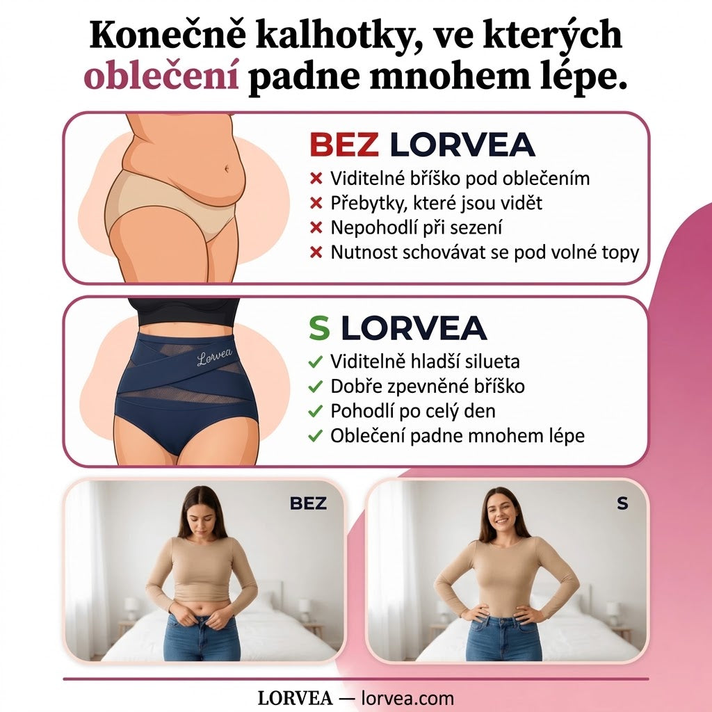 Bezešvé stahovací kalhotky s vysokým pasem a efektem plochého bříška