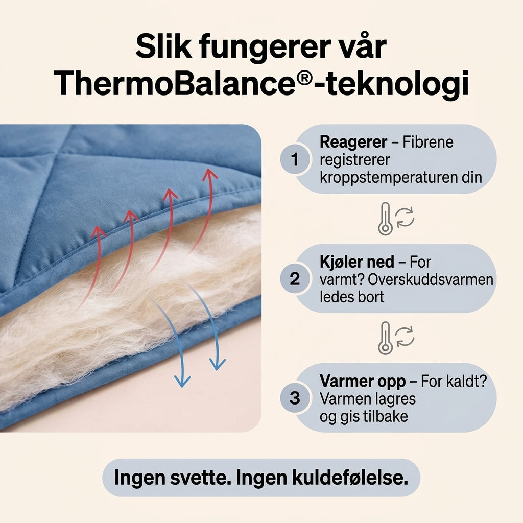 LettSøvn® 2-i-1 dyne – du trenger aldri dynetrekk igjen