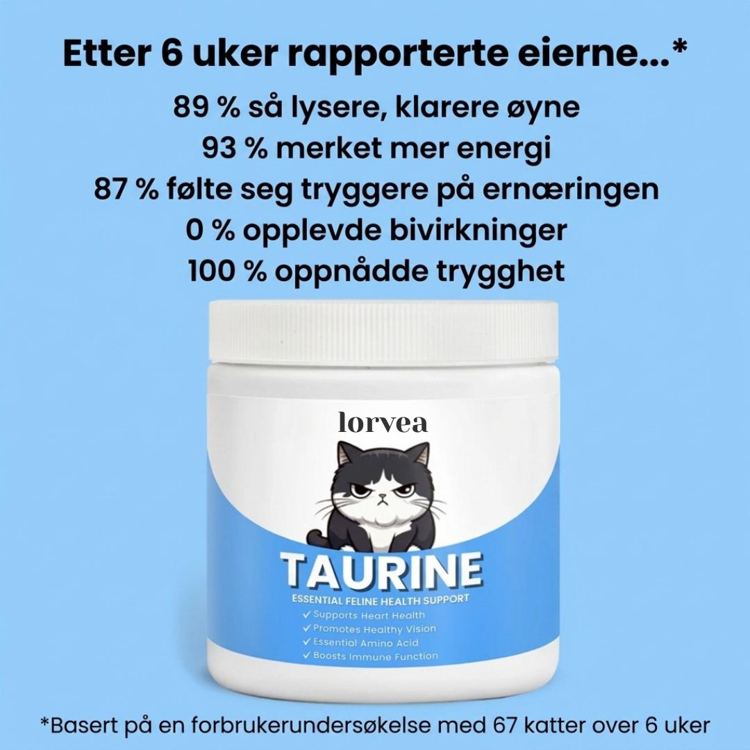 Stopp den stille mangelen før du ser tegnene – med Lorvea™ Taurin-tilskudd