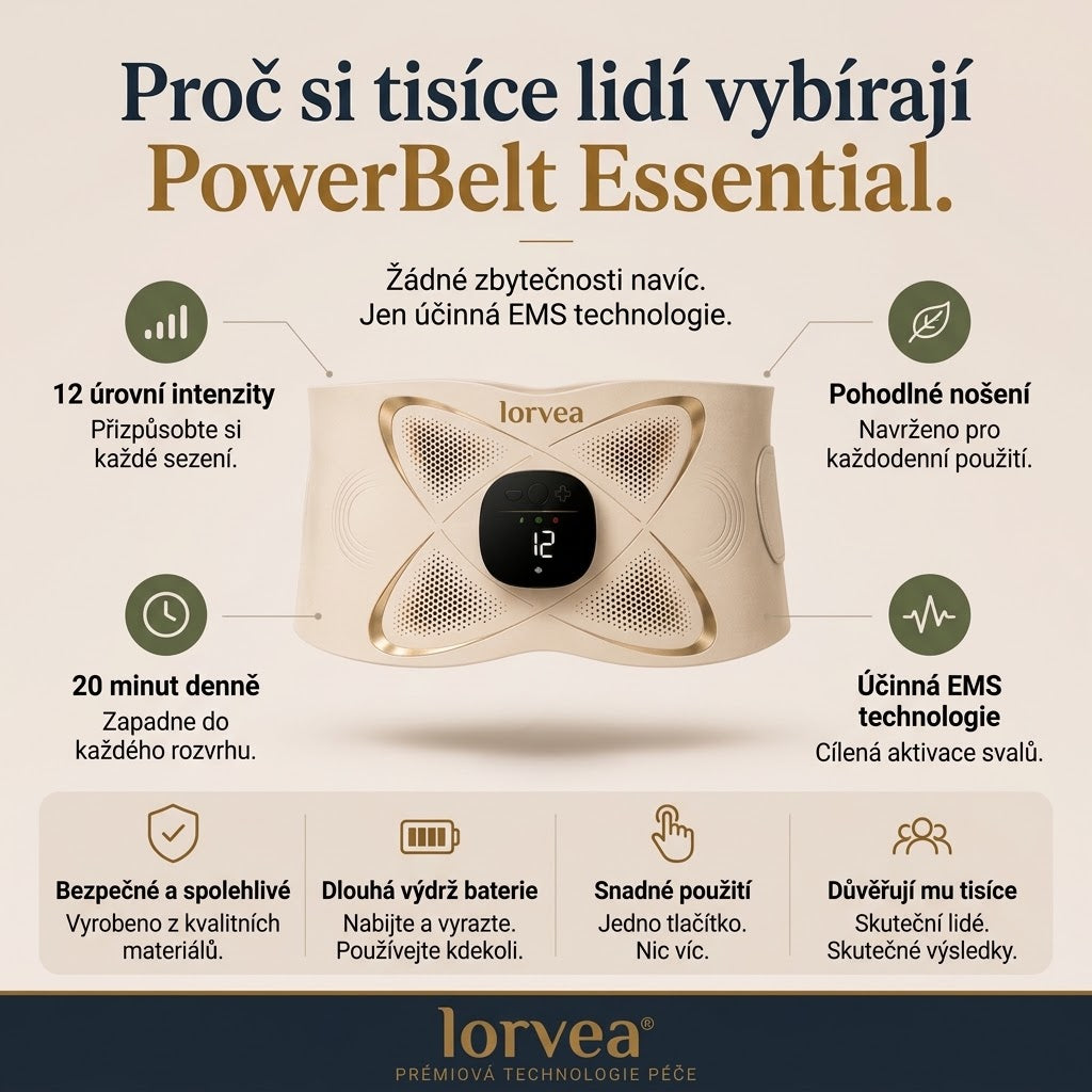 EMS tvarování & LED & Tepelná terapie PowerBelt®