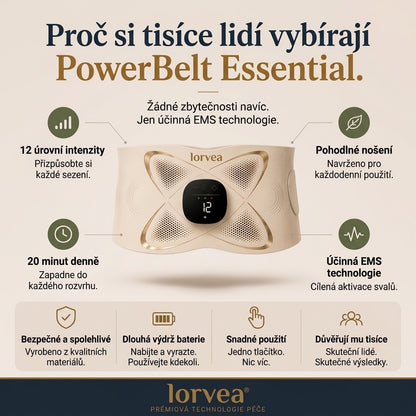 EMS tvarování & LED & Tepelná terapie PowerBelt®