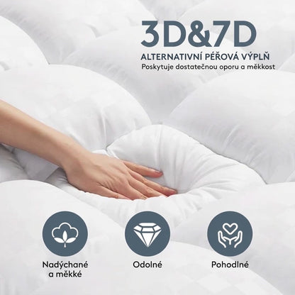 Lorvea Prémiová prošívaná vrchní matrace 1000 GSM – Extra silná, prodyšná a nadýchaně měkká