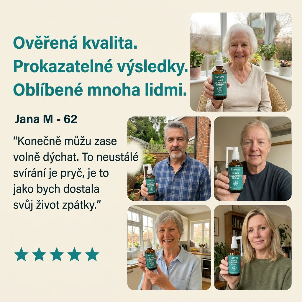 Lorvea™ Sprej na čištění plic